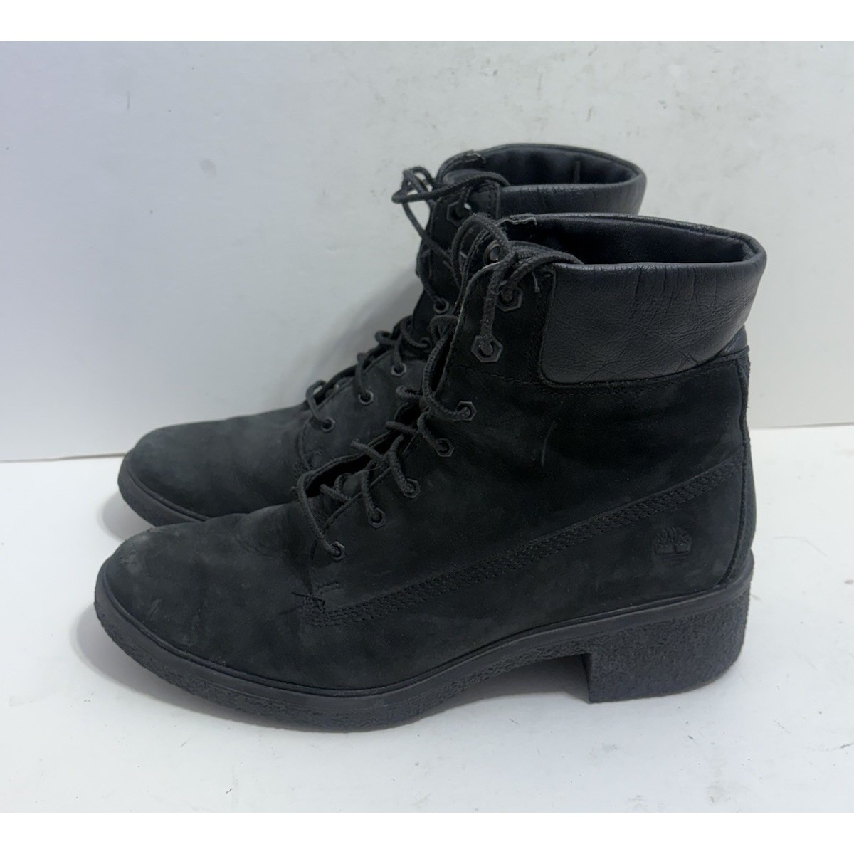 Timberland Women's Brinda 6 Inch Black Nubuck Boots Size 8